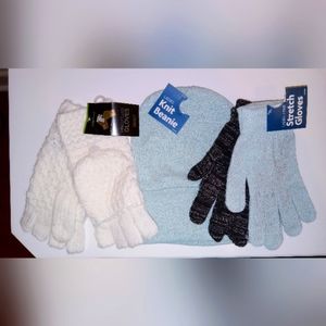NEW Winter warmth set hat & gloves NWT